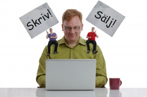 <i>Skriv som ett proffs</i> kommer ut till bokmässan 2014. Omslagsfoto: Henrik Mårtensson.
